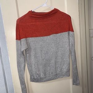 Lightweight color block sweater
